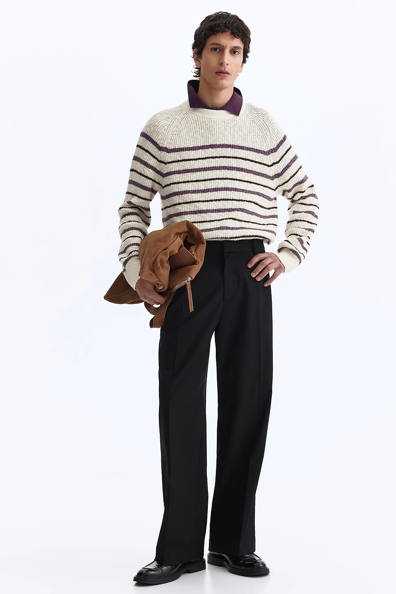 Relaxed-Fit Rib-Knit Sweater
