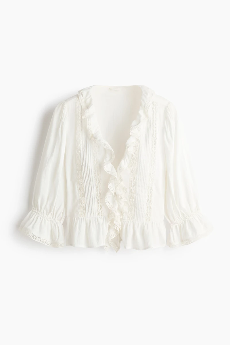 Blouse avec dentelle