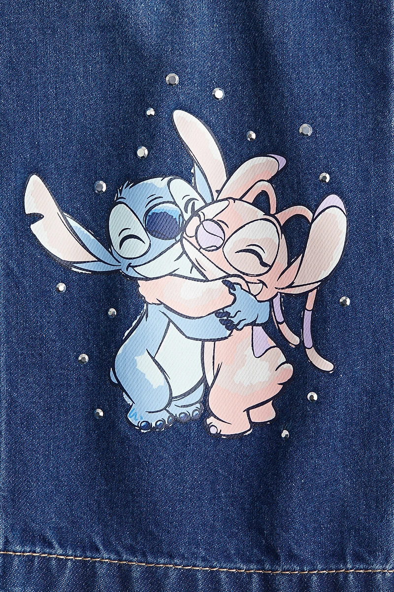 Wide-Leg Jeans with Motif