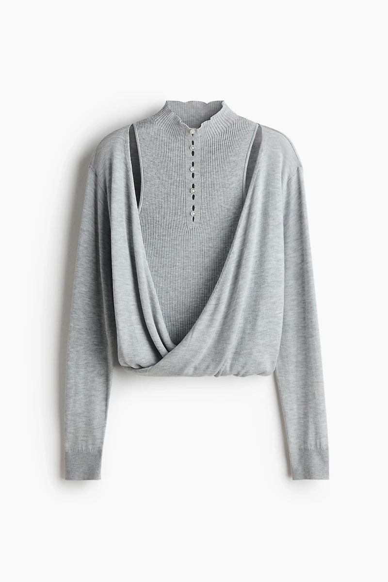 Layered Knit Top