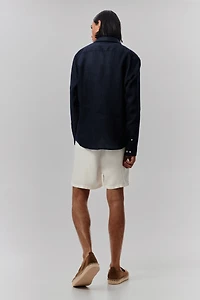 Relaxed-Fit Linen-Blend Shorts
