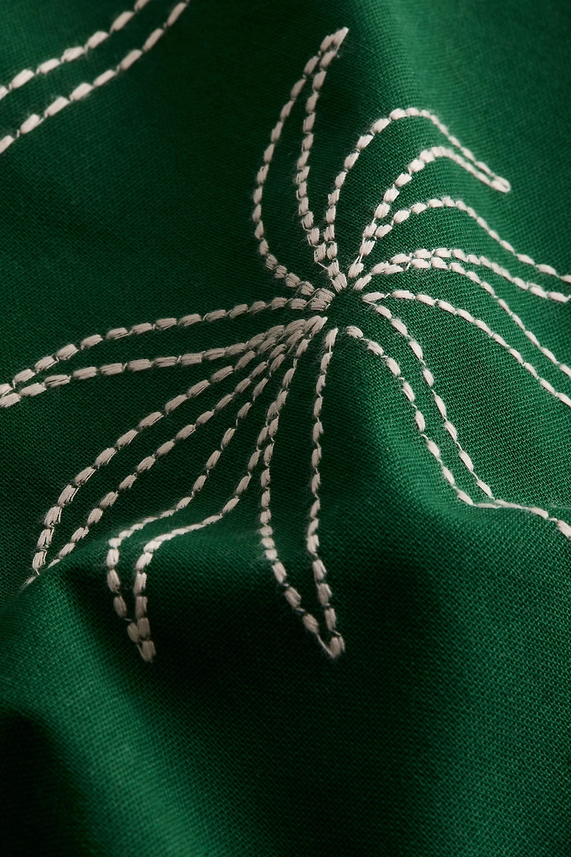 Embroidered-Motif Cushion Cover