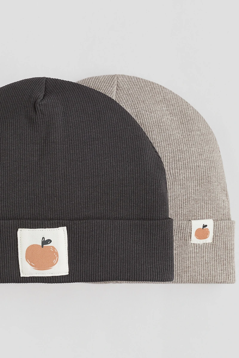 Lot de 2 tuques en coton