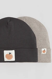 Lot de 2 tuques en coton