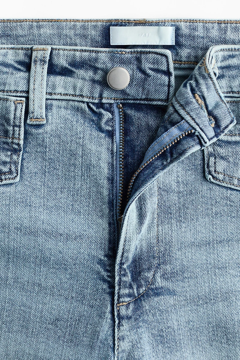 Wide High Waist Ankle Jeans