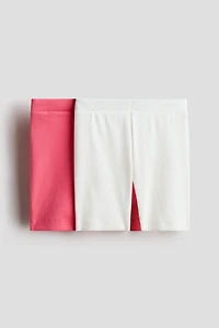 2-Pack Ribbed Bike Shorts
