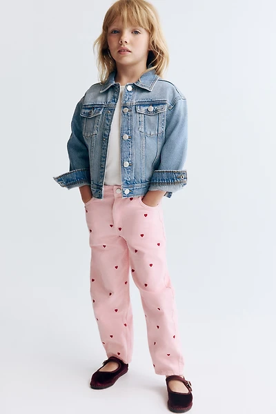 Loose-Fit Barrel-Leg Jeans