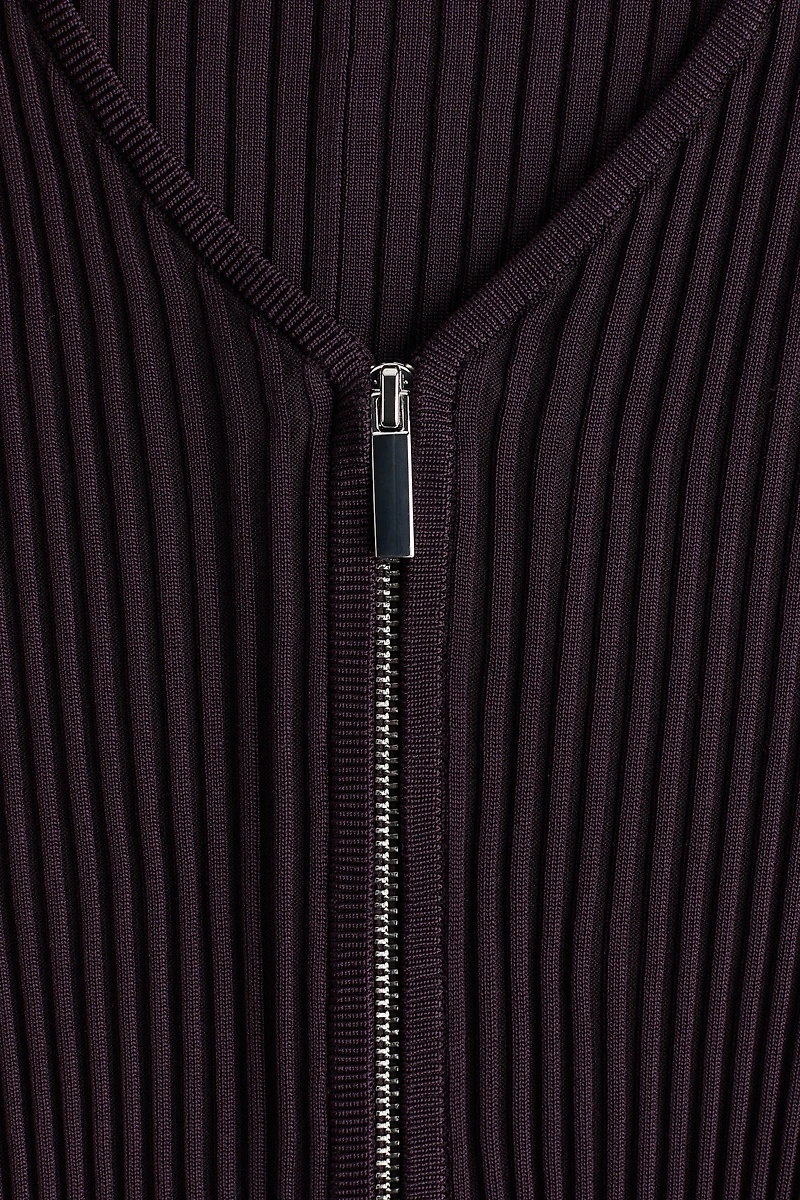 Robe en tricot côtelé