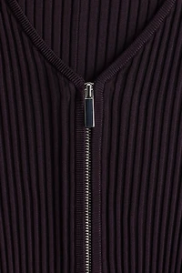 Robe en tricot côtelé