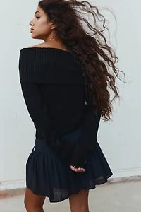Off-the-Shoulder Sweater