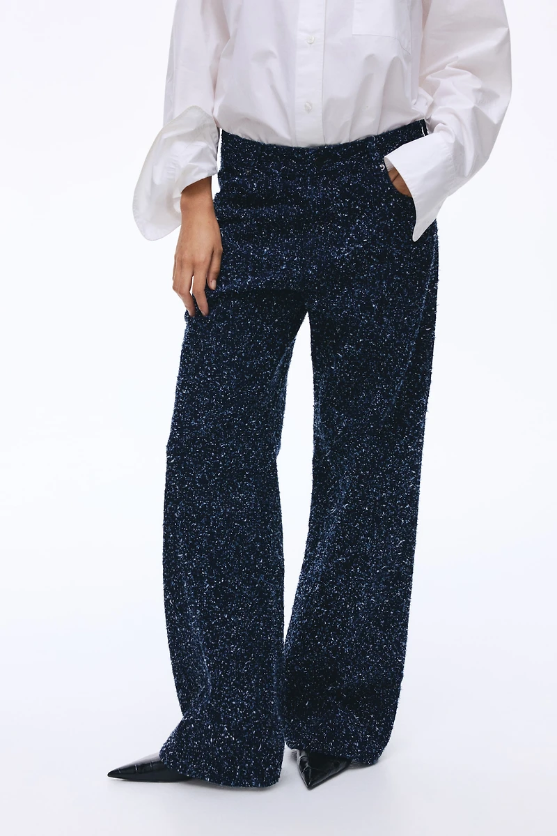 Jean en denim bouclette