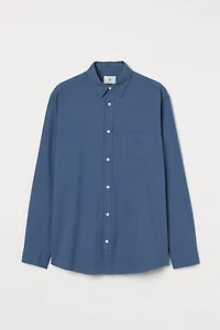 Regular Fit Linen-blend Shirt