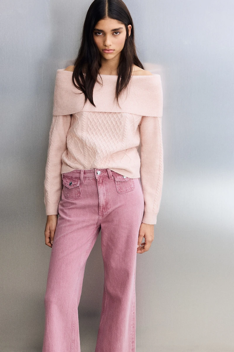 Off-the-Shoulder Sweater