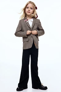 Pantalon large en jersey point de Rome