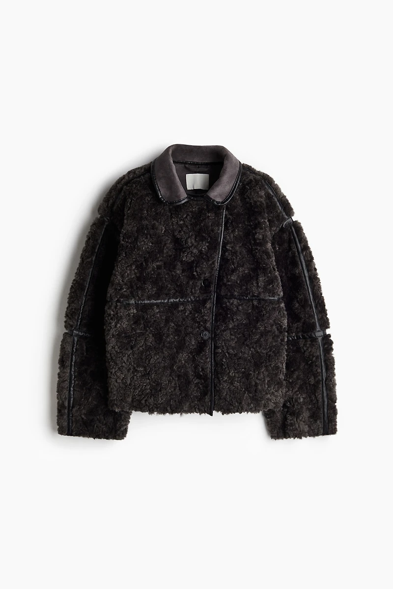 Veste en tissu peluche