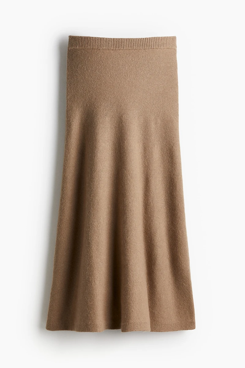Jupe évasée en tricot