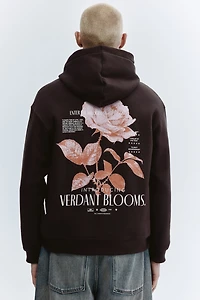 Relaxed-Fit Printed Hoodie