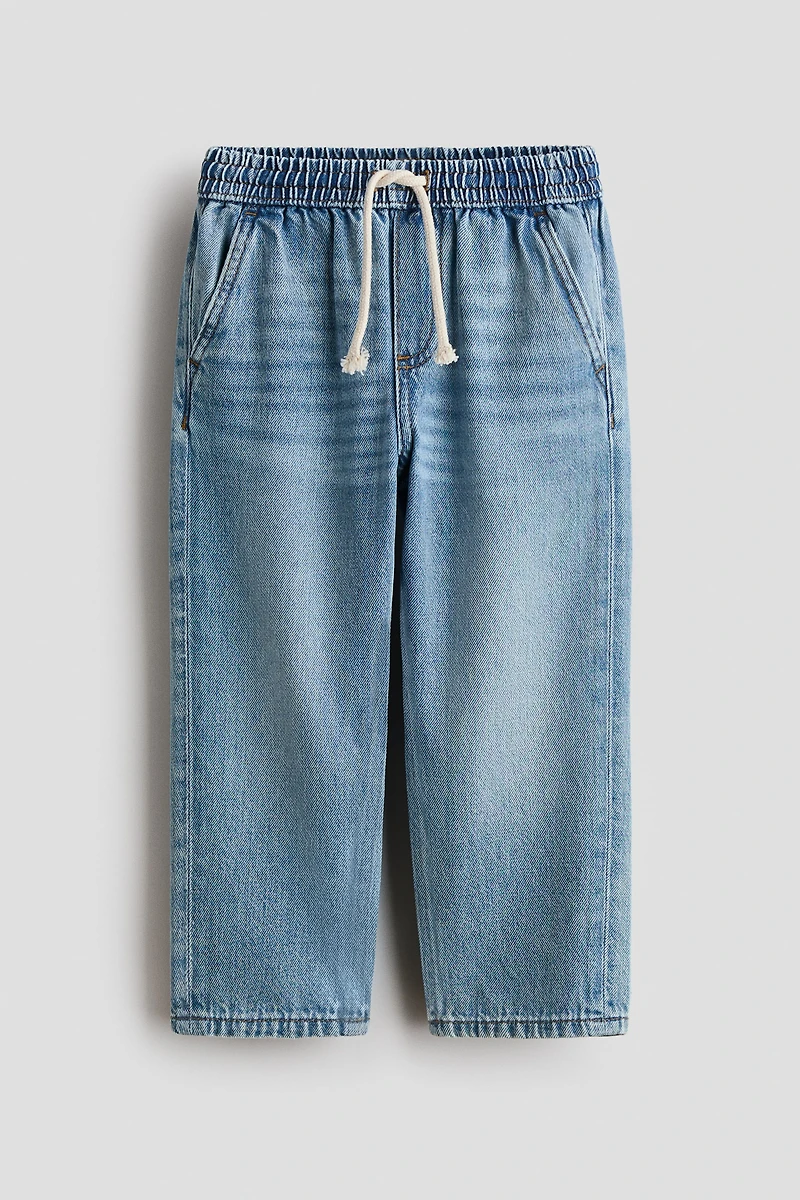 Pantalon en sergé à taille élastique