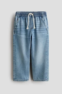 Pantalon en sergé à taille élastique