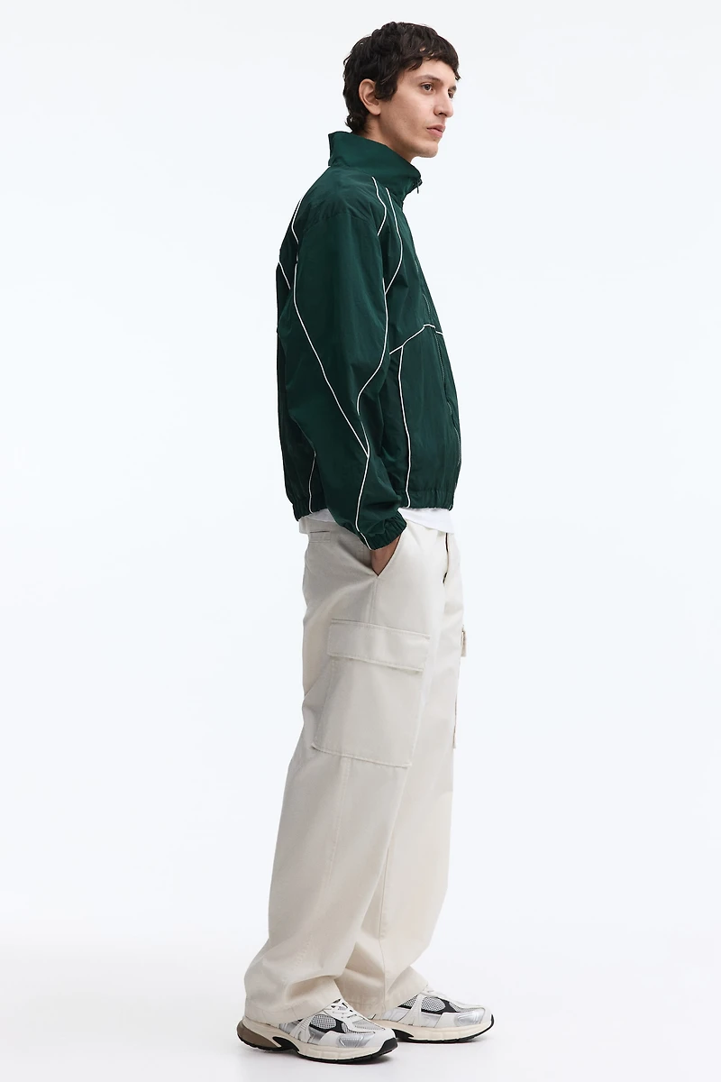 Veste de survêtement à contraste couleur