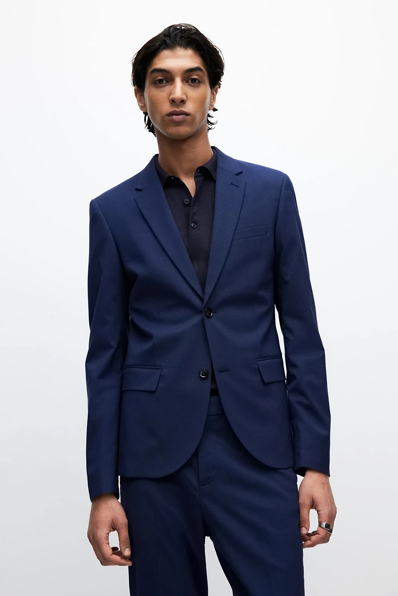 Veste très près du corps à fermeture droite