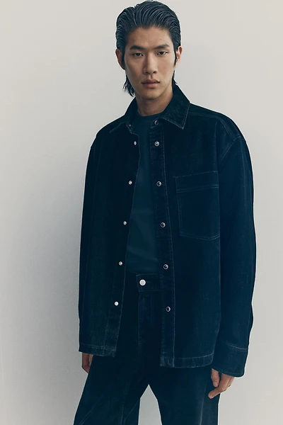 Surchemise en sergé brossé