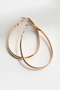 Oval Hoop Earrings
