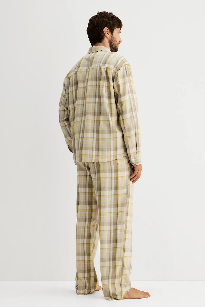 Lyocell-Blend Pajama Shirt and Pants