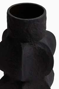 Vase en grès cérame texturé