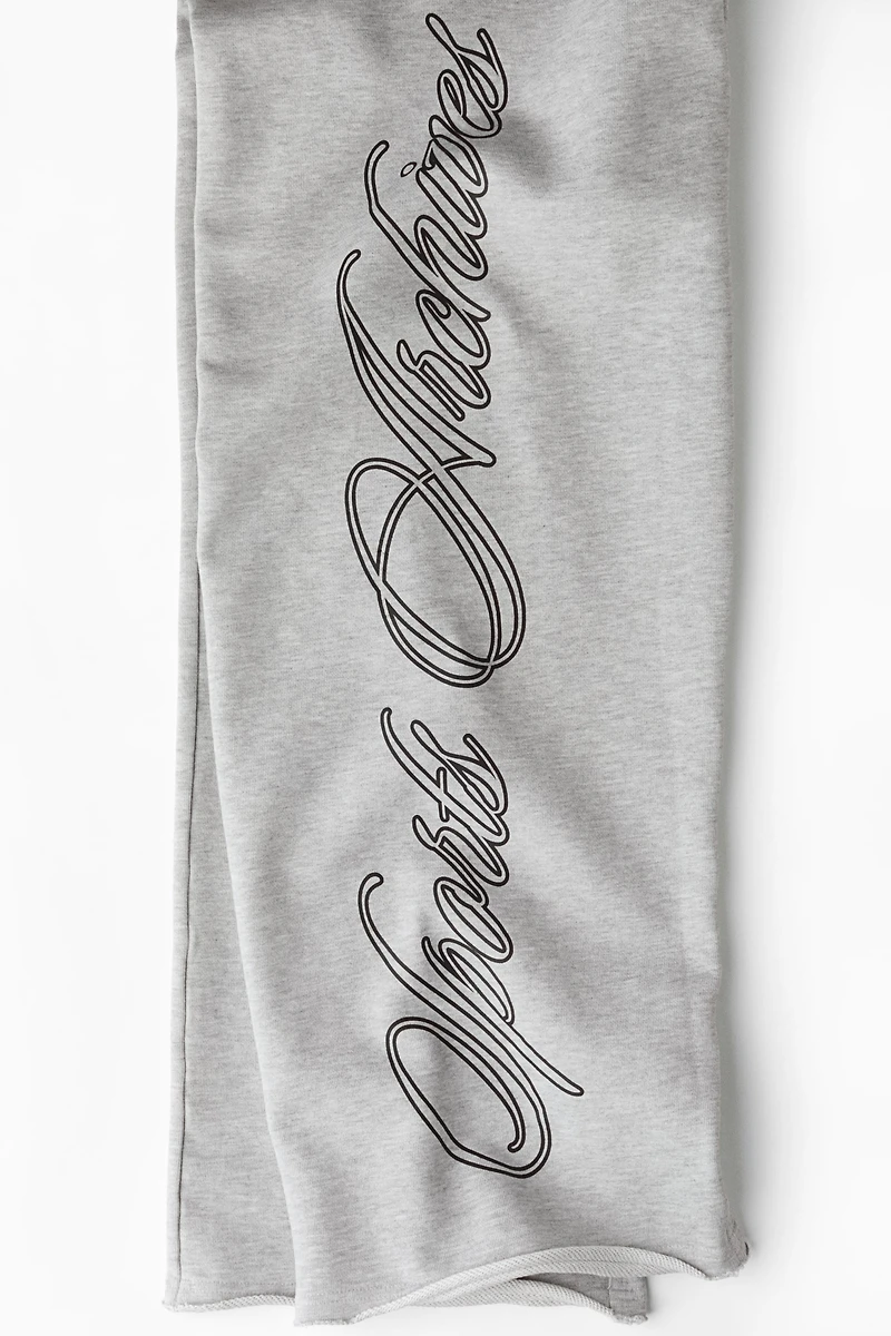 Oversized Printed Cotton Sweatpants
