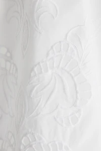 Skirt with Eyelet Embroidery