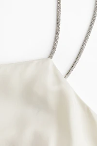 Rhinestone-Strap Top