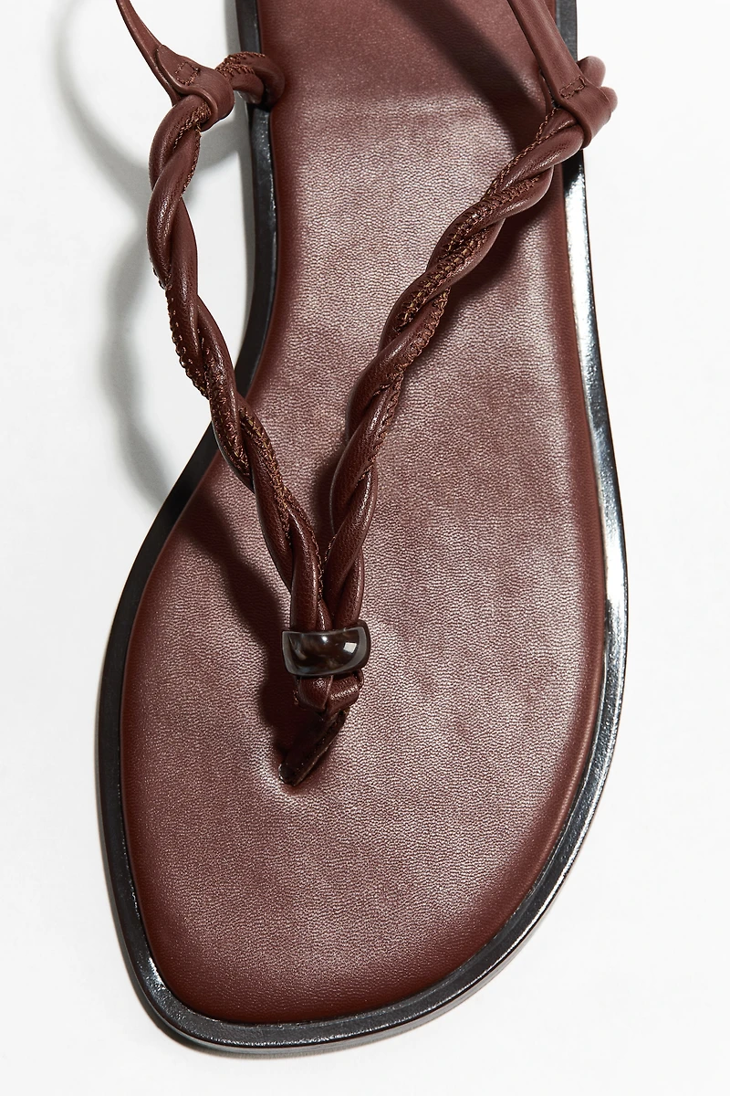 Twist-Detail Sandals