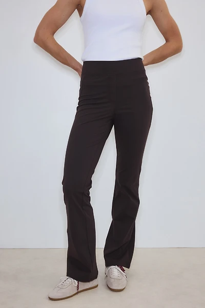 Four-Way Stretch Flared Pants