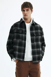Regular-Fit Flannel Overshirt
