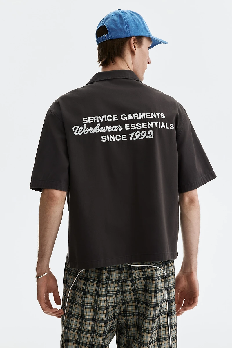 Relaxed-Fit Short-Sleeved Utility Shirt