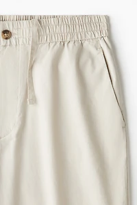 Relaxed-Fit Poplin Shorts
