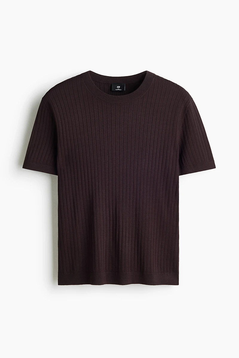 Slim-Fit Knit T-Shirt