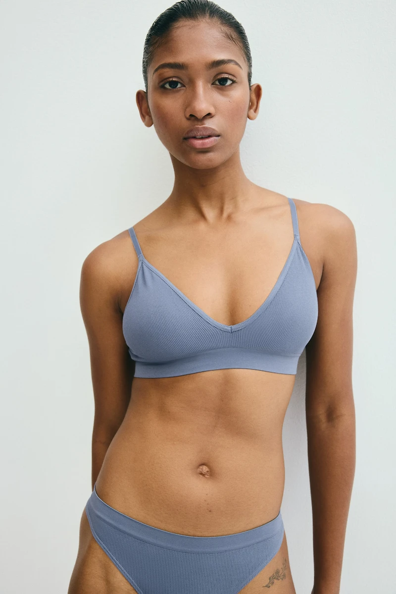 Seamless Padded Soft-cup Bra