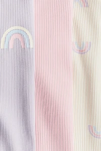 3-pack Ruffle-Trimmed Jersey Tops