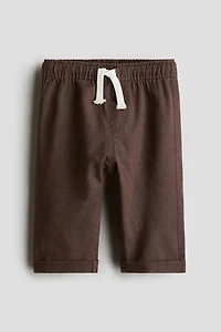 Linen-Blend Joggers