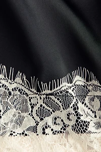 Lace-Trimmed Skirt