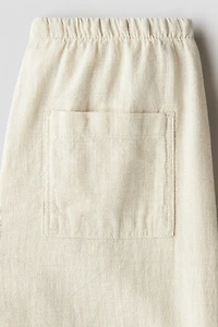 Pantalon en lin mélangé