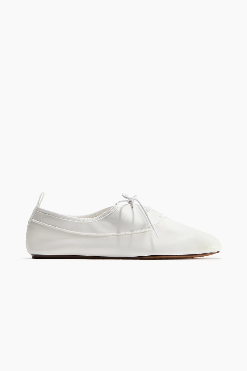 Lace-Up Ballet Flats