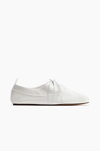 Lace-Up Ballet Flats
