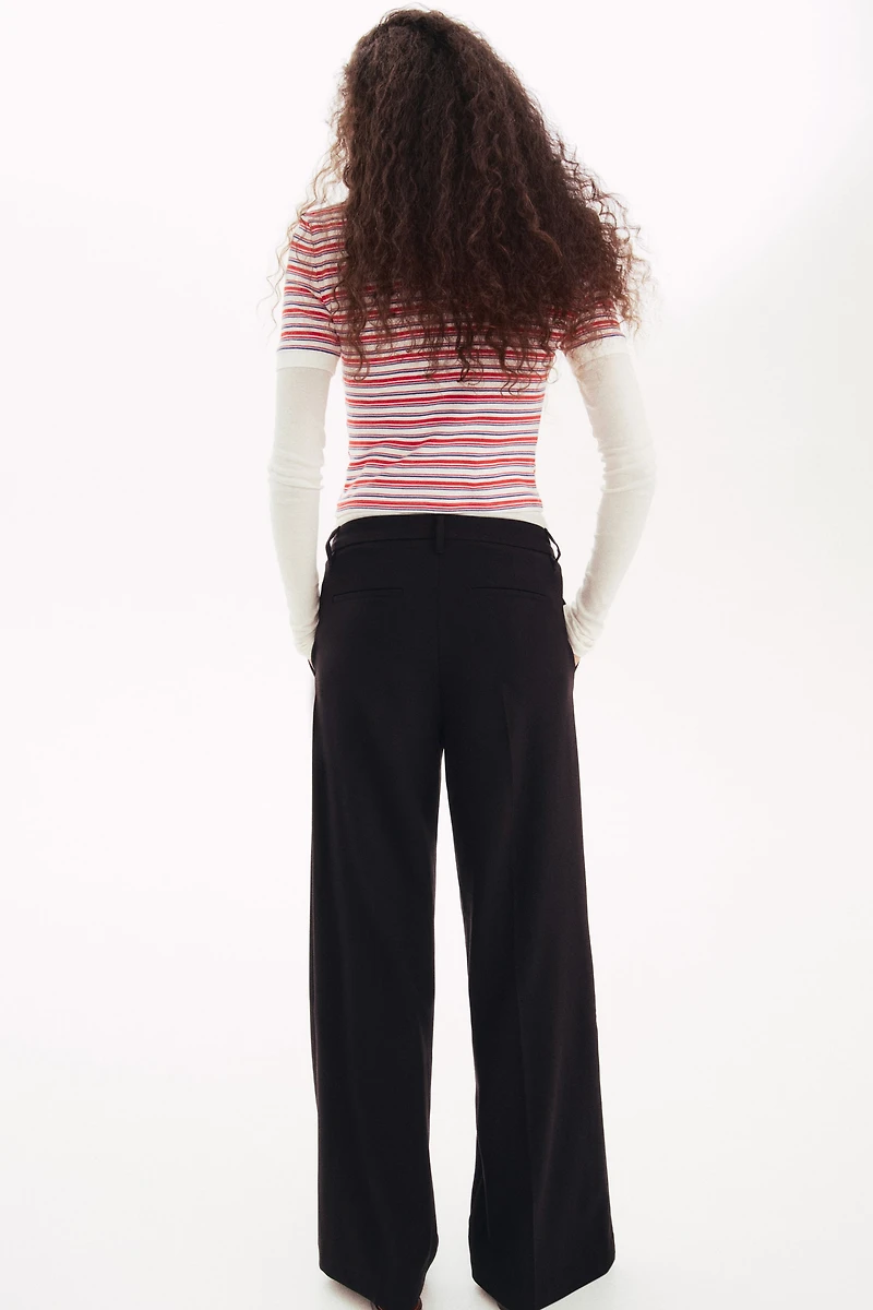 Wide-Leg Dress Pants