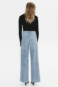 Wide High Jeans