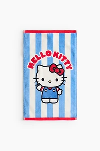Terry Guest Towel with Printed Motif