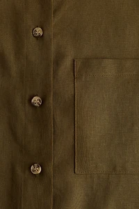 Linen-Blend Shirt