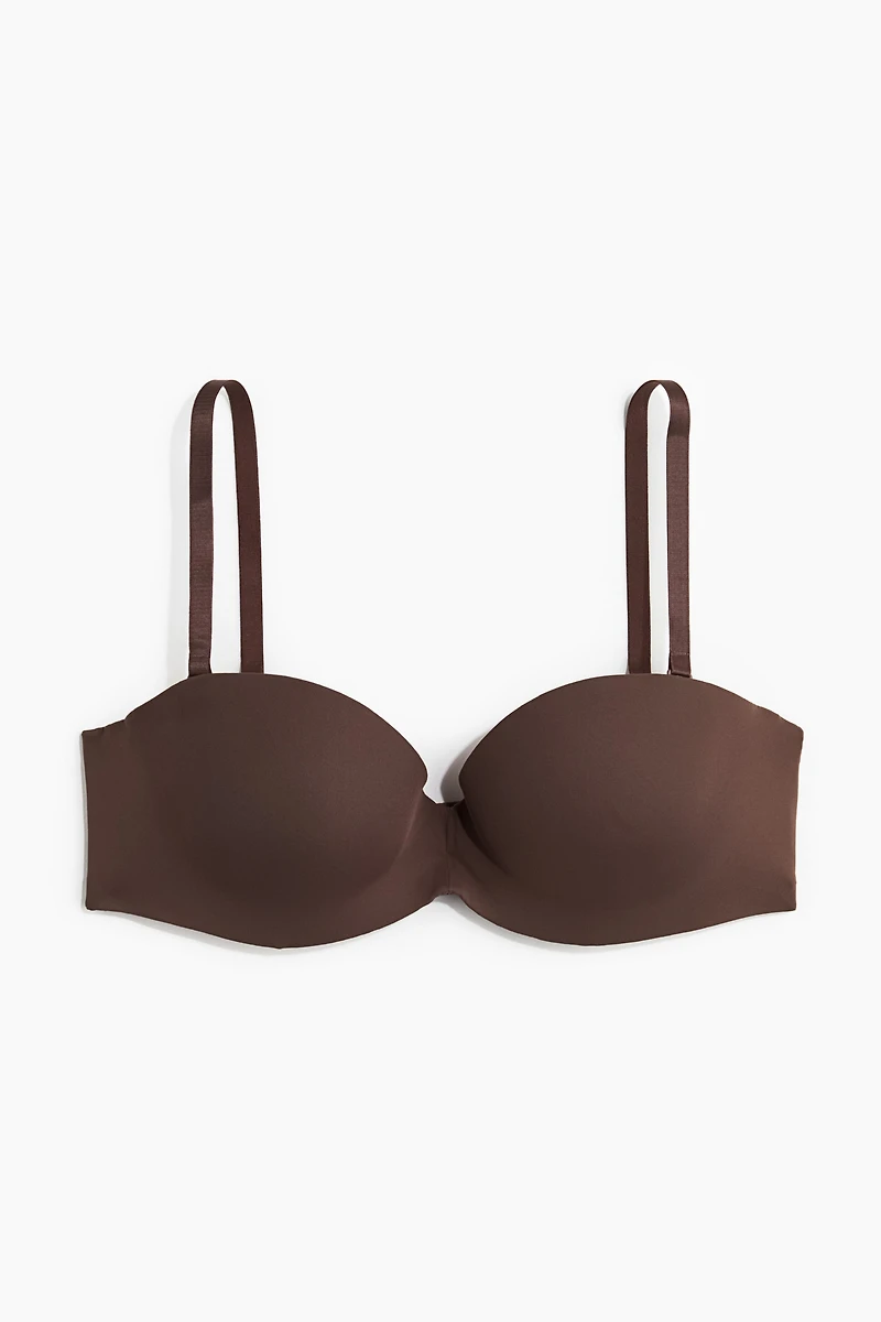 Padded Microfiber Balconette Bra